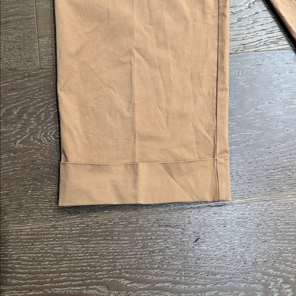 J.Crew Re-Imagined Cropped Wide Leg Pants Tan High Rise Size 2 - Picture 5 of 7